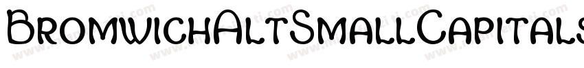BromwichAltSmallCapitals Boldr字体转换